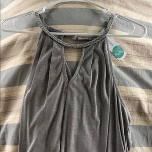 Gray dress top